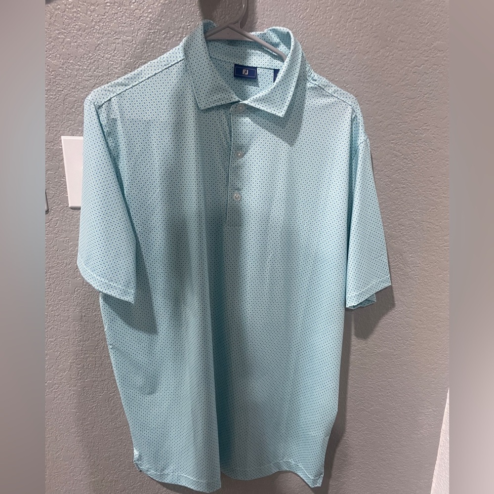 Men's Light Blue Patterned Shirt